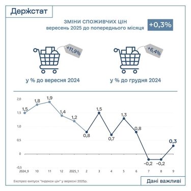 Фото 2 — Инфляция в Украине замедляется четвертый месяц подряд: что в сентябре подешевело больше всего