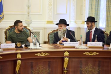 Фото 45 — Зеленський зустрівся з єврейським духовенством напередодні Рош га-Шана (ФОТО, ВІДЕО)