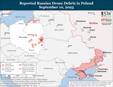Фото 11 — Карта боевых действий в Украине на 11 сентября 2025 года