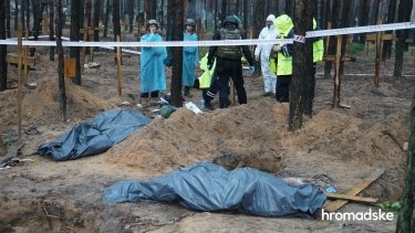 Фото 12 — В массовом захоронении в Изюме обнаружили 450 замученных тел, Зеленский анонсировал "страшное возмездие" (ФОТО)