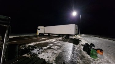 Фото 6 — Польские протестующие после возобновления движения снова перекрыли трассу у КПП "Дорогуск" (ФОТО, ВИДЕО)