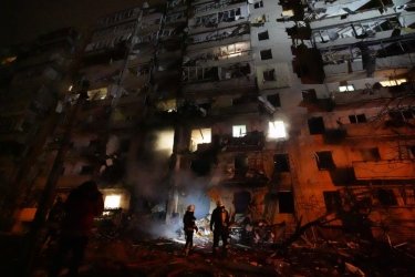 Фото 11 — Киев атаковали баллистическими ракетами — их сбила Противовоздушная оборона столицы