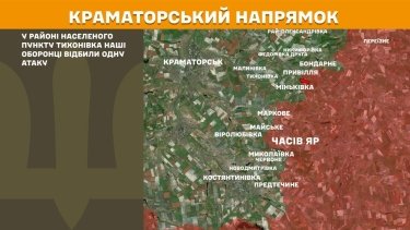 Фото 17 — Карта бойових дій в Україні на 14 квітня 2026 року