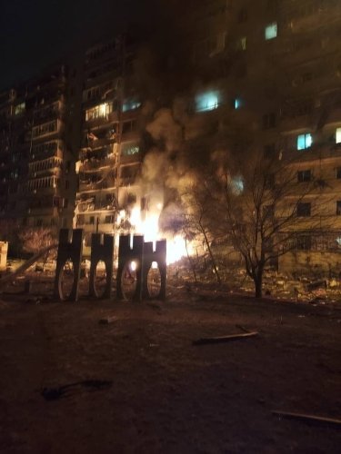 Фото 4 — Киев атаковали баллистическими ракетами — их сбила Противовоздушная оборона столицы