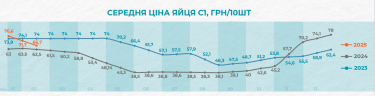 Фото 2 — Середня ціна на яйця знизилася майже на 13%: скільки коштує десяток у лютому