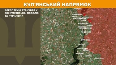 Фото 10 — Карта бойових дій в Україні на 27 липня 2026 року