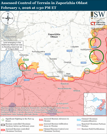 Фото 6 — Карта боевых действий в Украине на 2 февраля 2026 года