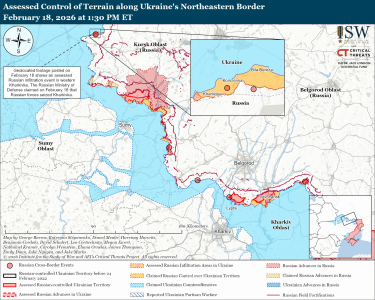 Фото 6 — Карта боевых действий в Украине на 19 февраля 2026 года