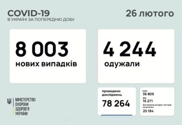 Фото 2 — В Украине за сутки зафиксировали более 8000 новых заражений коронавирусом