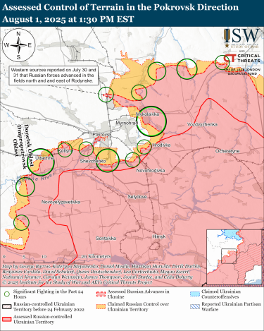 Фото 10 — Карта бойових дій в Україні на 2 серпня 2025 року