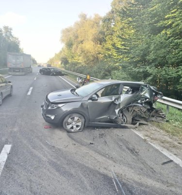 ДТП, в котором, вероятно, пострадал Копыленко. Фото: Главное управление Нацполиции во Львовской области
