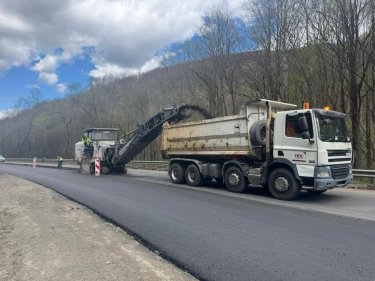 ремонт дороги, спецтехника