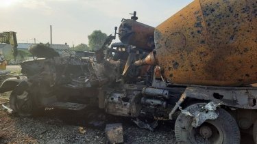 Фото 5 — Оккупанты обстреляли Харьков, по предварительной информации, из РСЗО. Есть погибшие