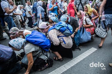 Фото 62 — "Мы сюда приехали мира просить" — как в Киеве прошел Крестный ход УПЦ МП (фото)