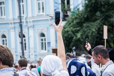 Фото 26 — "Мы сюда приехали мира просить" — как в Киеве прошел Крестный ход УПЦ МП (фото)