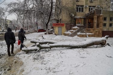 Фото 64 — На юге Украины из-за снега закрыли дороги, фуры не пускают даже в Киев (ФОТО, ВИДЕО)