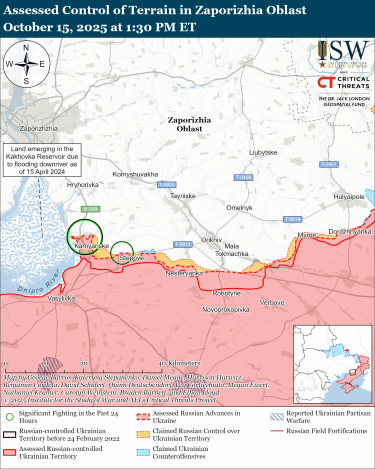 Фото 6 — Карта боевых действий в Украине на 16 октября 2025 года