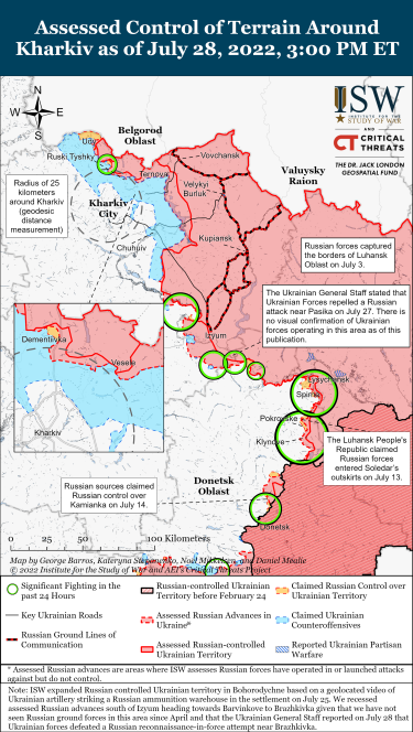 Фото 4 — Силы РФ готовятся возобновить наступление на Харьков, — ISW