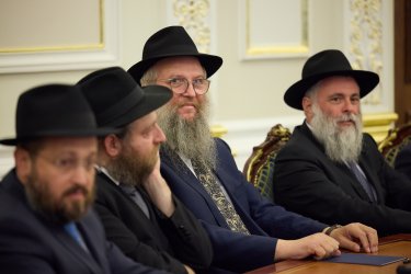 Фото 56 — Зеленський зустрівся з єврейським духовенством напередодні Рош га-Шана (ФОТО, ВІДЕО)