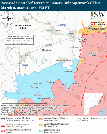 Фото 10 — Карта бойових дій в Україні на 7 березня 2026 року