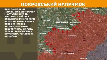 Фото 19 — Карта бойових дій в Україні на 8 липня 2025 року