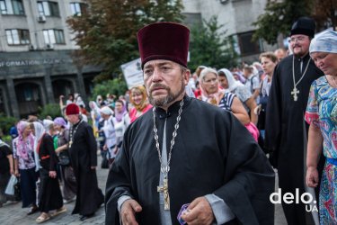 Фото 41 — "Мы сюда приехали мира просить" — как в Киеве прошел Крестный ход УПЦ МП (фото)