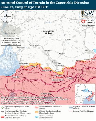 Фото 4 — Карта боевых действий в Украине на 28 июня 2025 года