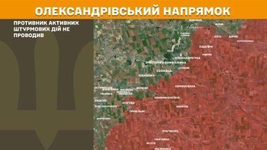 Фото 23 — Карта бойових дій в Україні на 13 лютого 2026 року