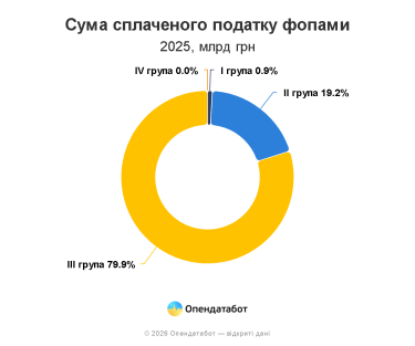 Фото 3 — Почти 60 млрд грн единого налога уплатили ФЛП в 2025 году: в каких регионах больше всего