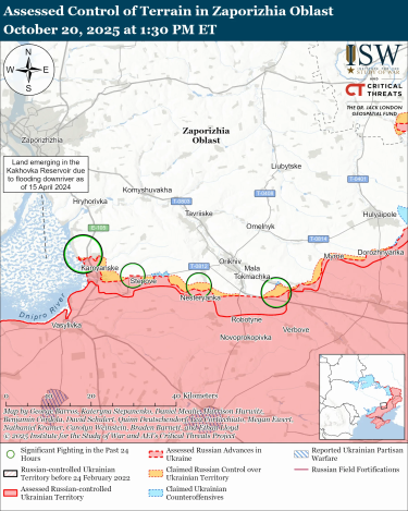 Фото 6 — Карта боевых действий в Украине на 21 октября 2025 года
