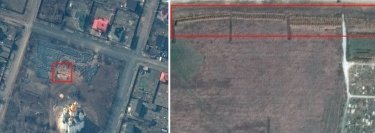 Фото 3 — Под Мариуполем спутник обнаружил огромную братскую могилу (ФОТО)