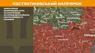 Фото 14 — Карта бойових дій в Україні на 27 липня 2026 року