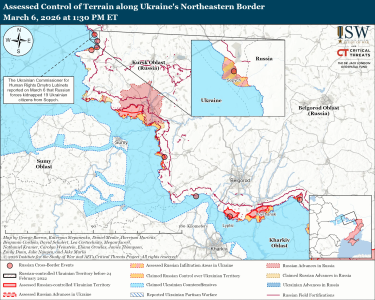Фото 3 — Карта бойових дій в Україні на 7 березня 2026 року