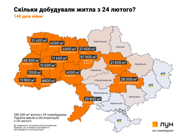 Фото 2 — ЛУН порахував, скільки нового житла ввели в експлуатацію за час війни