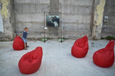 Фото 5 — На Андреевском "Эста Холдинг" устроил очередную арт-выставку на стройплощадке