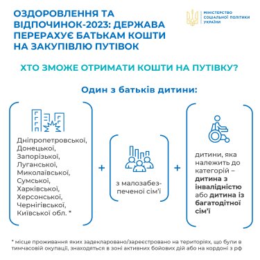 Фото 2 — В Україні запустили монетизацію оздоровлення дітей з постраждалих від війни областей: скільки та як платитимуть