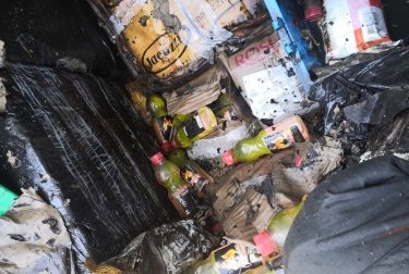 Фото 4 — В Кривом Роге по пути вспыхнул грузовик с посылками "Новой почты"