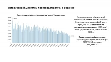 Фото 2 — В Украине до исторического минимума упало производство муки