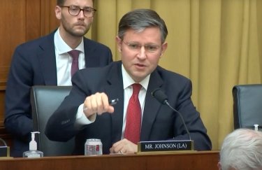 Cпикер Палаты представителей США Майк Джонсон. Фото: скриншот / X (Twitter) политика Майк Джонсон