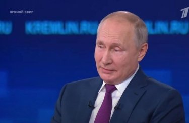 Владимир Путин на "прямой линии" в июле 2021 года. Фото: скриншот видео Первого канала