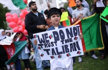 Акция протеста в Лондоне против захвата Афганистана Талибаном, 18 августа.Фото GettyImages