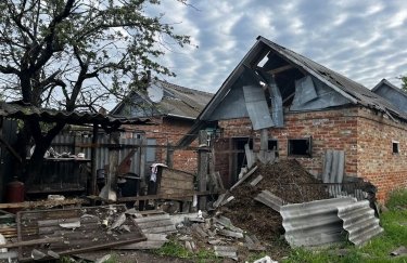 разрушенный дом, война в Украине, Сумская область