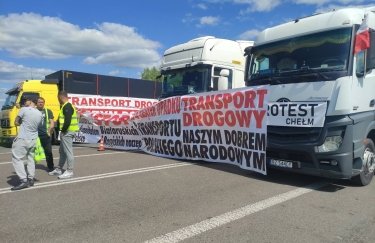 Протест, Польша, грузовики