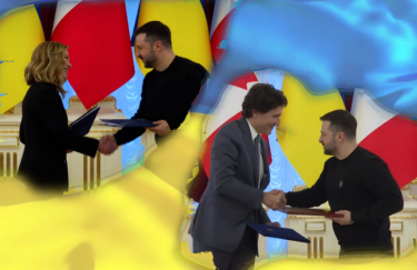 Україна підписала угоди про гарантії безпеки з Італією і Канадою. Колаж: Delo.ua Україна підписала угоди про гарантії безпеки з Італією і Канадою