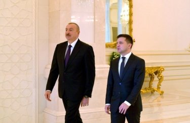 Зеленский и Алиев во время встречи в Баку в декабре 2019 года. Фото: пресс-служба ОПУ