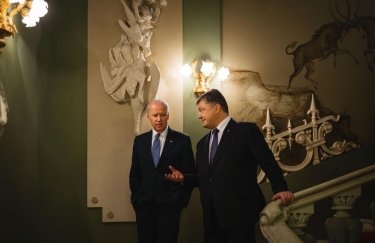 Байден и Порошенко. Фото: сайт партии "Европейская солидарность"
