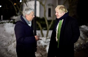 Александр Ткаченко и британский премьер Борис Джонсон в Киеве. Фото: Facebook-страница Ткаченко Александр Ткаченко и Борис Джонсон