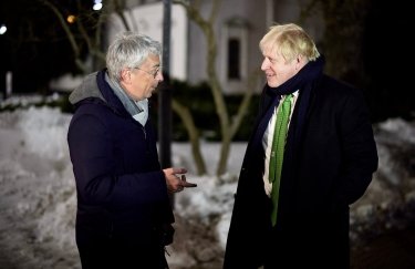 Александр Ткаченко и британский премьер Борис Джонсон в Киеве. Фото: Facebook-страница Ткаченко