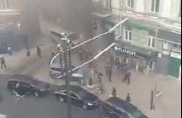 Взрыв в Киеве. Скриншот из видео