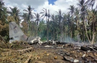Место авиакатастрофы на Филиппинах. Фото: twitter.com/cnnphilippines